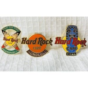 HARD ROCK CAFE PINS: HAWAII LOTS OF 3 #HI004